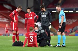 Read more about the article Liverpool face nervous wait on Fabinho injury