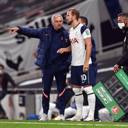 Kane missed Spurs training on Wednesday with injury, Mourinho reveals