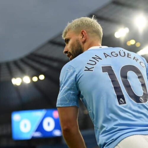 Guardiola defends Aguero over contact with Massey-Ellis