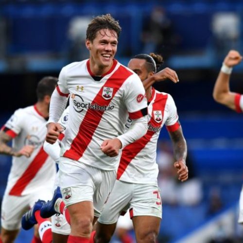 Late Vestergaard header earns Southampton point in six-goal thriller against Chelsea
