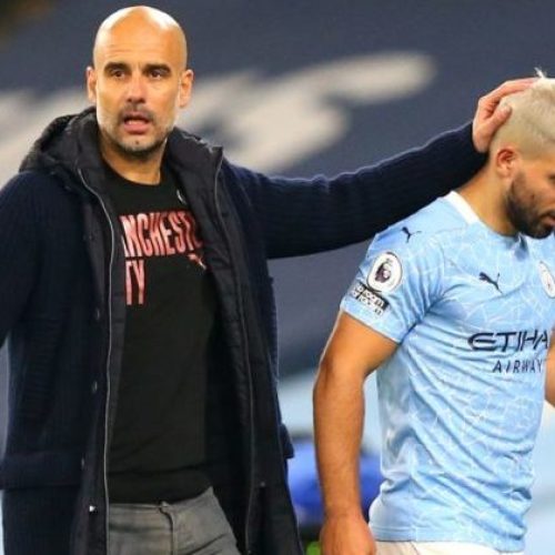 Guardiola says Man City will not spend big to replace Sergio Aguero
