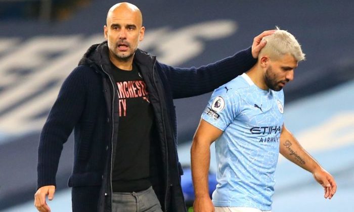 You are currently viewing Guardiola continues to put protective arm around ‘humble’ Aguero