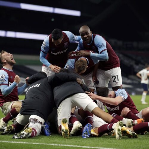 West Ham produce stunning late comeback to deny Spurs on Bale’s return