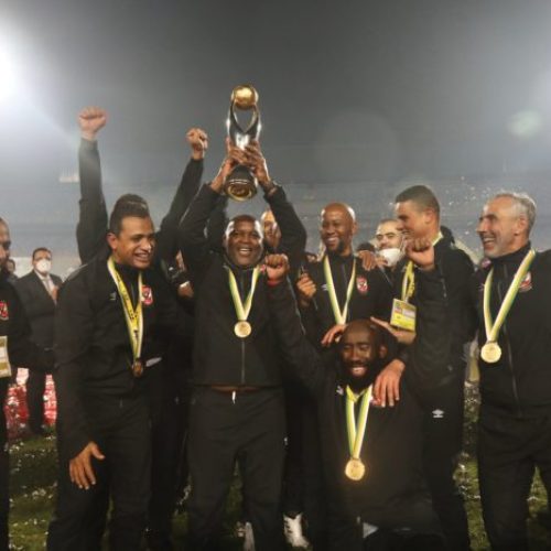 Watch: Pitso, Al Ahly celebrate winning Caf Champions League title