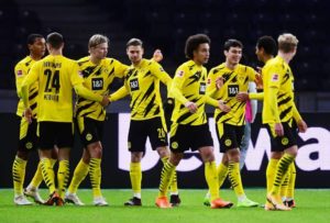 Read more about the article European wrap: Haaland hits four as Dortmund crush Hertha Berlin