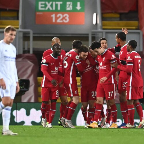 Jota stars as Liverpool brush aside Leicester at Anfield