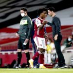 Willian and Arteta of Arsenal