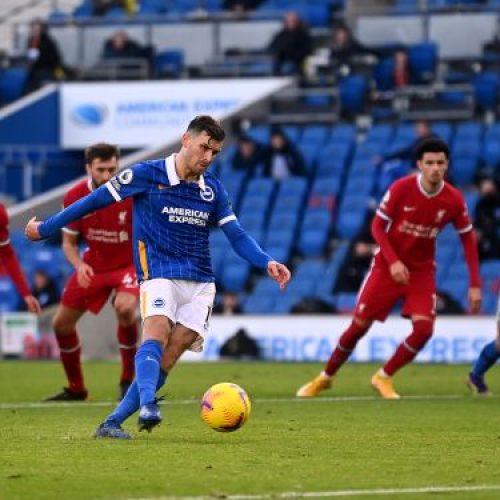 Liverpool at EPL summit after Brighton draw marked by VAR controversy