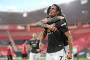 Read more about the article Cavani double fires Man United to comeback win at Southampton