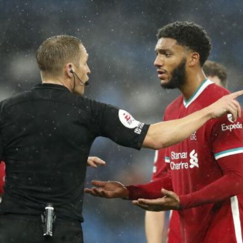 Liverpool pair voice frustrations with handball law, VAR after Etihad draw