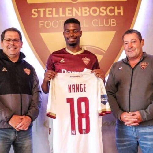Nange signs for Stellenbosch ‘as a free agent for the 2020-21 season’