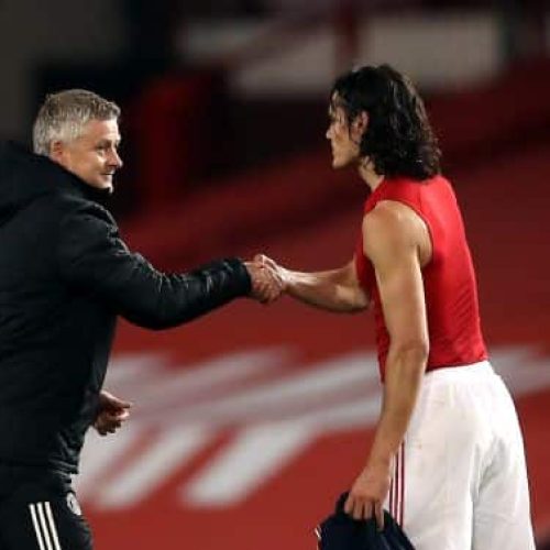 Solskjaer praises ‘top-class’ Cavani after United beat Saints