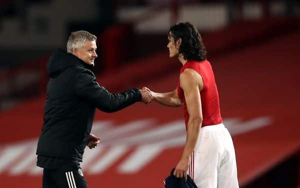 You are currently viewing Solskjaer praises ‘top-class’ Cavani after United beat Saints