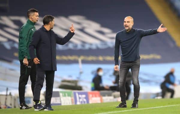 You are currently viewing Guardiola hits back at criticism of his behaviour from Conceicao