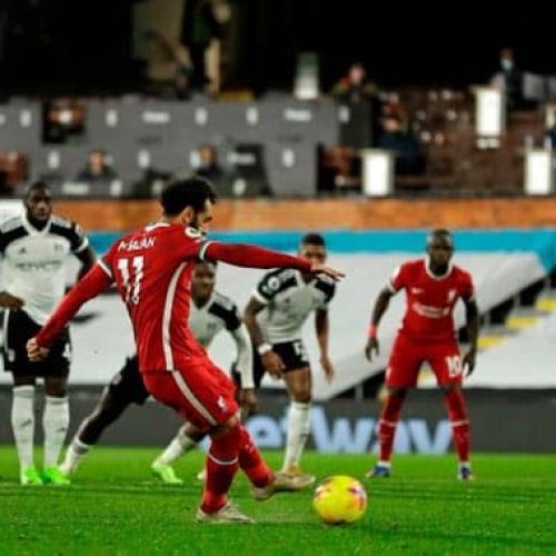 Late Salah penalty sees Liverpool snatch a draw at Fulham