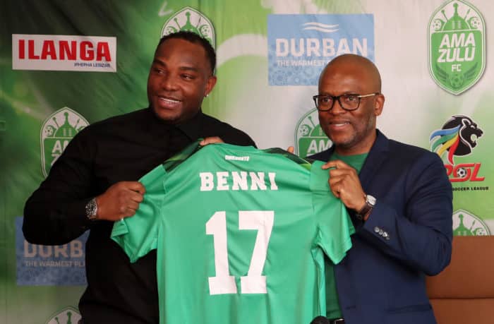 You are currently viewing AmaZulu unveil Benni as new head coach