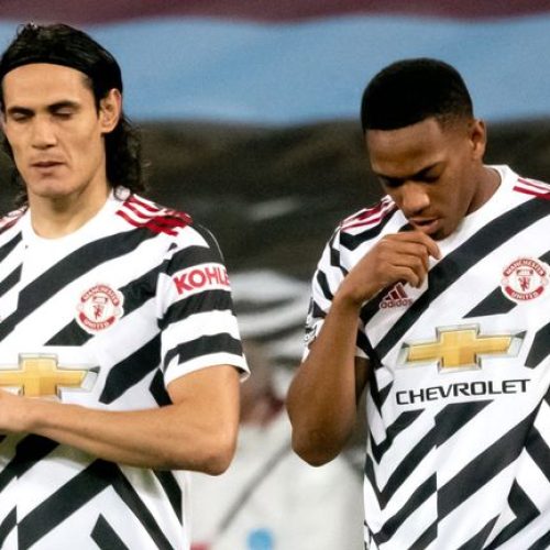 Man Utd without Cavani, Martial for Leipzig clash