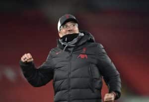 Read more about the article Goosebumps for Klopp as Liverpool fans return to toast win over Wolves