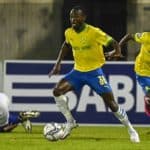 Peter Shalulile and Themba Zwane of Mamelodi Sundowns FC