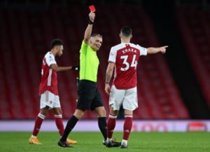 Read more about the article Arteta believes Xhaka’s red card shows how committed players are