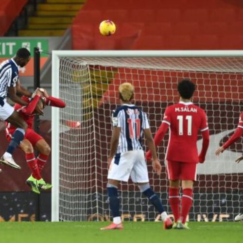 Ajayi strikes late as Liverpool are held to a draw by West Brom