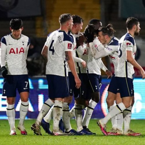 Tottenham need three late goals to eventually see off spirited Wycombe