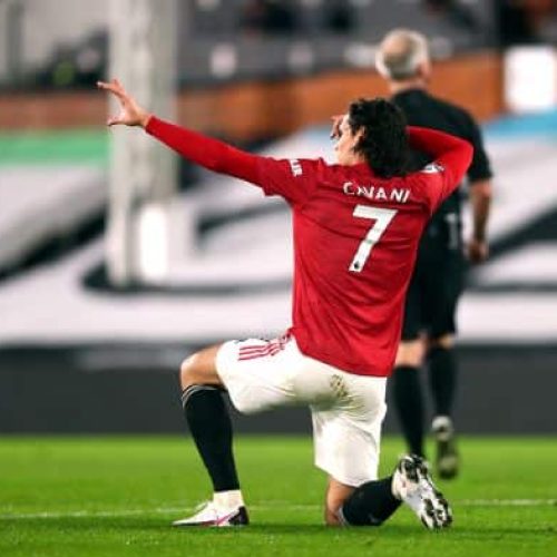Solskjaer wants his strikers to learn from Cavani