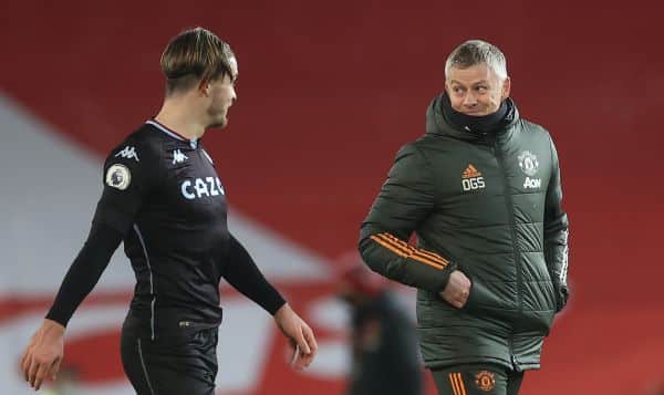 You are currently viewing Solskjaer delighted with win over Aston Villa but wary of title talk
