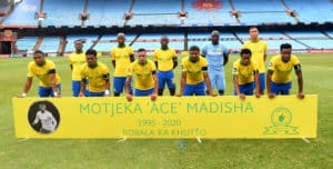 Read more about the article Watch: Sundowns, Chippa pay their respects to the late Madisha