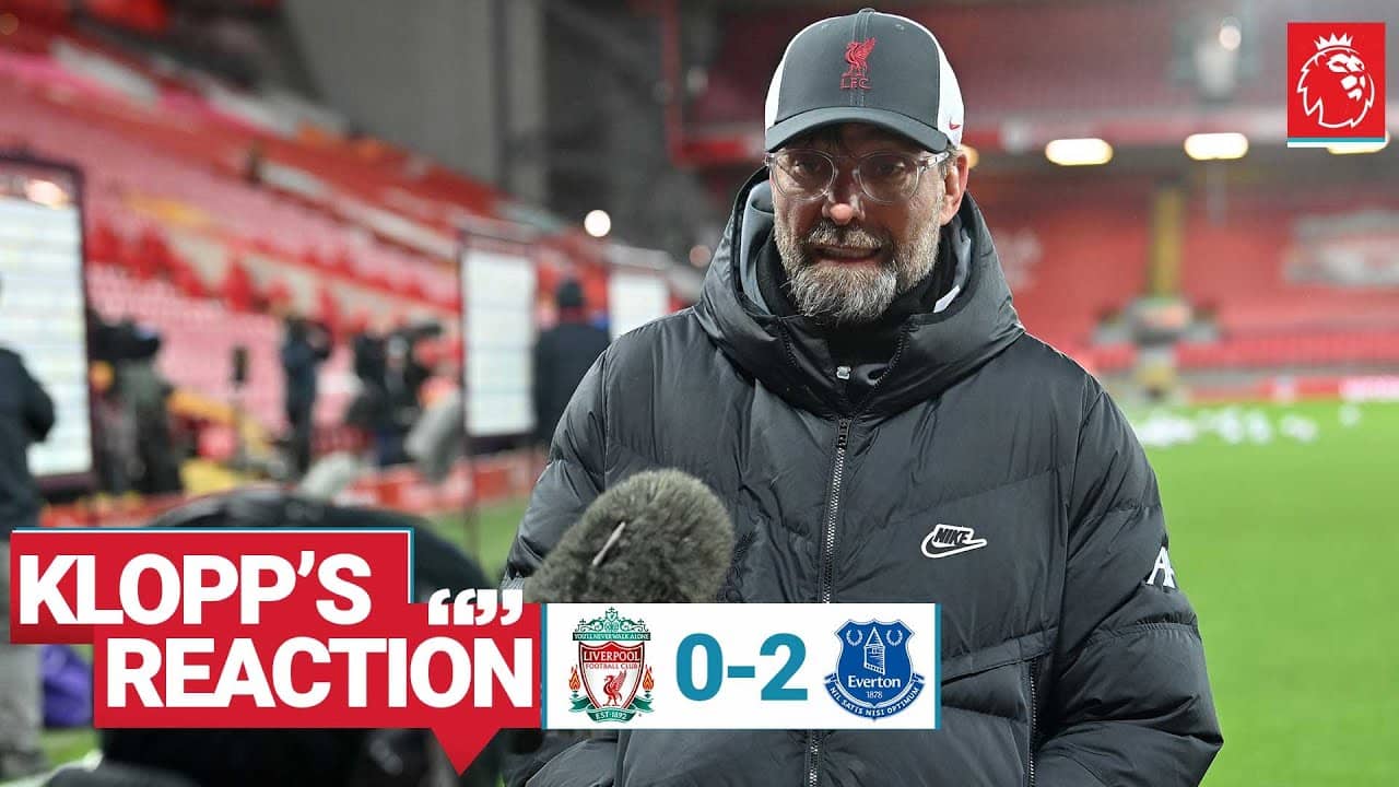 You are currently viewing Watch: Klopp’s reaction to Everton defeat