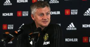 Read more about the article Watch: Solskjaer, Fernandes react to Everton draw
