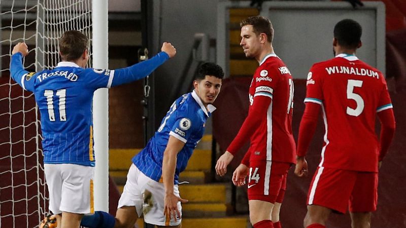 You are currently viewing Highlights: Brighton stun Liverpool at Anfield