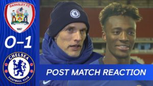 Read more about the article Watch: Tuchel, Abraham reacts to booking FA Cup quarter-final spot
