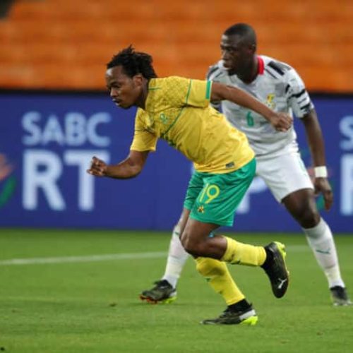 Percy Tau up to sixth in Bafana’s all-time goal scoring charts