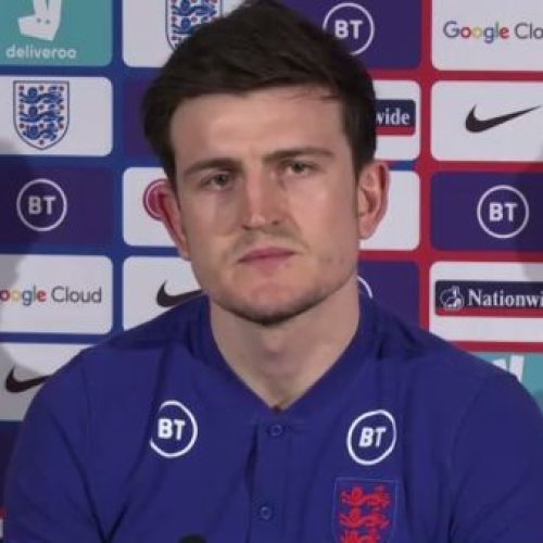 Maguire back in training with England as he steps up recovery from injury