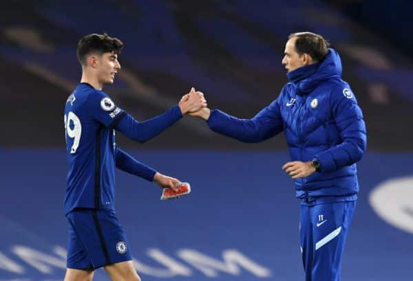 You are currently viewing Tuchel toasts Havertz after Chelsea see off Everton