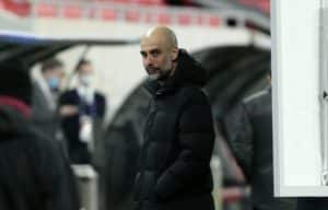 Read more about the article Watch: Guardiola turns attention to Everton FA Cup tie after European progression