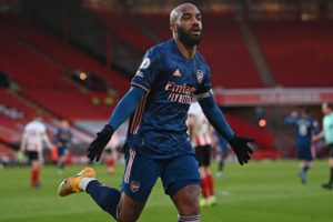 Read more about the article Lacazette’s double helps Arsenal return to top half