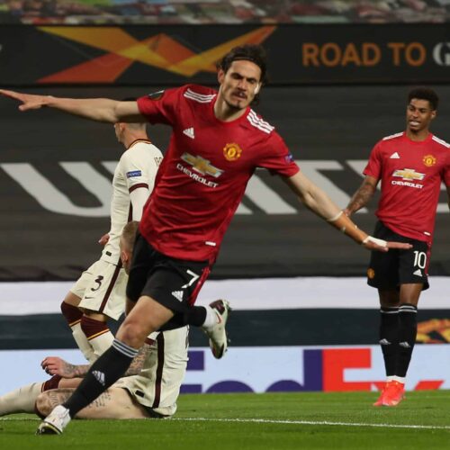 Man Utd run riot against Roma in their UEL semis first leg