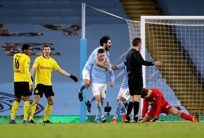 You are currently viewing Late Foden strike hands Man City slender advantage over Dortmund