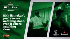 Read more about the article UCL fans will never watch alone with the introduction of #HeinekenUCLLive