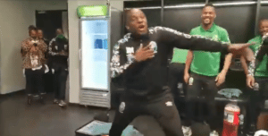 Read more about the article Watch: Benni, AmaZulu players’ dressing-room dance celebrations
