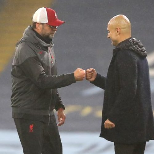 Klopp congratulates ‘best manager in the world’ Pep Guardiola