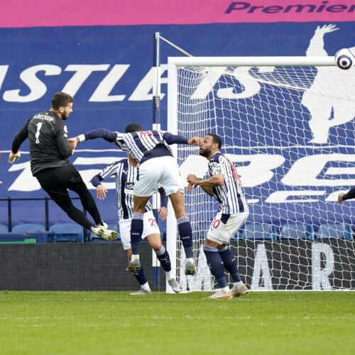 Alisson heads stunning late winner for Liverpool at West Brom