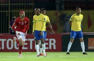 Read more about the article Advantage Al Ahly as Pitso’s team beat Sundowns in Caf CL first-leg encounter