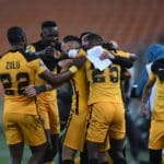 Samir Nurkovic of Kaizer Chiefs celebrates his goal against Simba