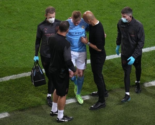 You are currently viewing De Bruyne leaves hospital with fractured nose and eye socket