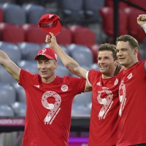 Lewandowski stars as Bayern Munich seal ninth successive Bundesliga crown