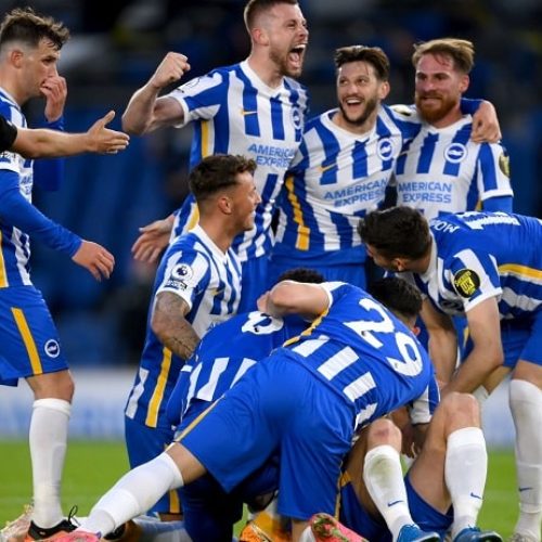 Brighton produce spectacular comeback to beat 10-man Man City