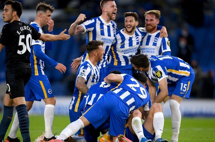 You are currently viewing Brighton produce spectacular comeback to beat 10-man Man City